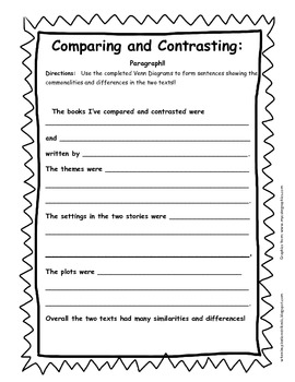 Comparing and Contrasting Organizer for 3.RL.9 by When Inspiration Strikes