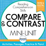 Compare and Contrast Passages Comparing and Contrasting Worksheets (Google Docs)