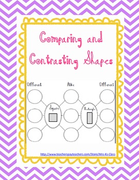 Preview of Comparing and Contrasting Shapes - Reasoning with Defining Attributes