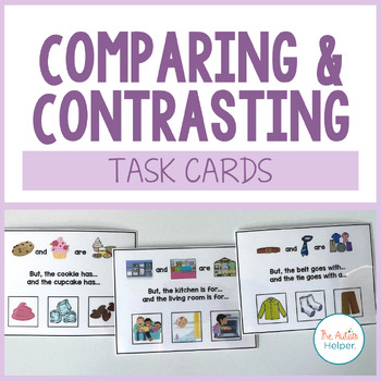 Preview of Comparing and Contrasting Task Cards
