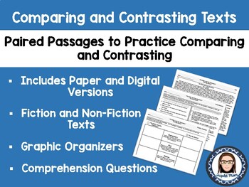 Comparing and Contrasting Texts by TripletMom | Teachers Pay Teachers