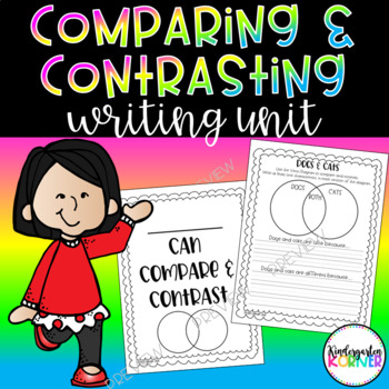 Preview of Comparing and Contrasting Writing Unit - Kindergarten, 1st Venn Diagrams