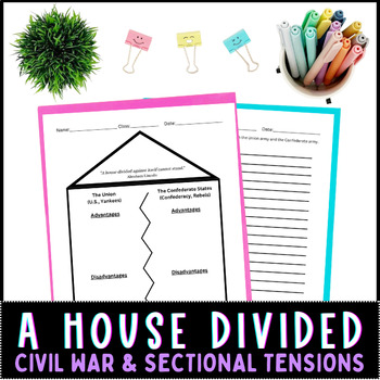 Preview of Comparing and Contrasting the North and South Civil War Sectionalism