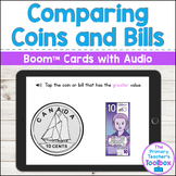 Comparing and Ordering Canadian Coins and Bills Boom™ Card