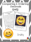 Comparing and Ordering Decimals Smiley Emoji