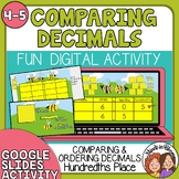 Comparing and Ordering Decimals to the hundredths Digital 