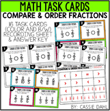Comparing and Ordering Fractions Task Cards