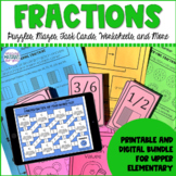 Comparing and Ordering Fractions BUNDLE | Worksheets Puzzl