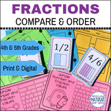 Comparing & Ordering Fractions Halves to Twelfths Games Wo