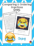 Comparing and Ordering Fractions Crying Emoji