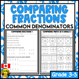 Comparing and Ordering Fractions With Common Denominators 