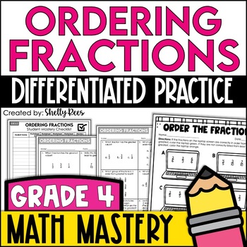 Preview of Comparing and Ordering Fractions Worksheets