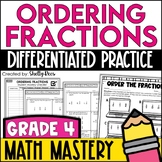 Comparing and Ordering Fractions Worksheets