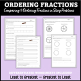 Comparing and Ordering Fractions Worksheets, Ordering Frac