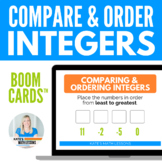 Comparing and Ordering Integers Digital Activity Boom Cards™