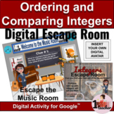 Comparing and Ordering Integers | Escape Room | Digital Ma