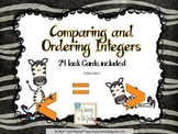 Comparing and Ordering Integers Task Cards