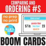 Comparing and Ordering Numbers Digital Boom Cards™ (up to 100)