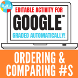 Comparing and Ordering Numbers Digital Activity for Google