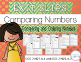Comparing and Ordering Numbers Exit Slips
