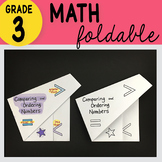 Comparing and Ordering Numbers Foldable Math Doodles TEK