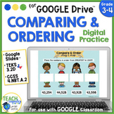 Comparing and Ordering Numbers Google Slides™ 3.2D