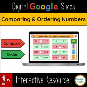 Preview of Comparing and Ordering Numbers - Google slides