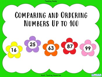 Preview of Comparing and Ordering Numbers Up to 100