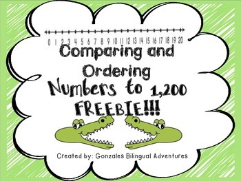 Preview of Comparing and Ordering Numbers to 1,200 FREEBIE!!!