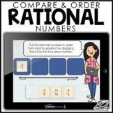 Comparing and Ordering Rational Numbers | Boom Cards | Dis