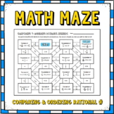Comparing and Ordering Rational Numbers Math Maze