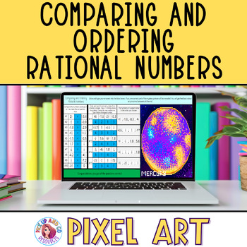 Preview of Comparing and Ordering Rational Numbers Pixel Art