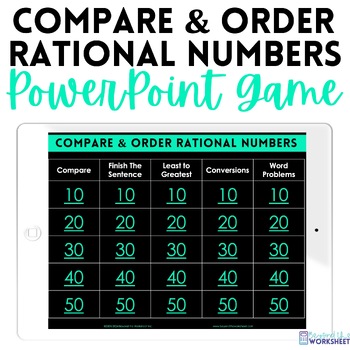 Preview of Rational Number Operations PowerPoint Math Game