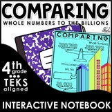 Comparing and Ordering Whole Numbers Interactive Notebook Set
