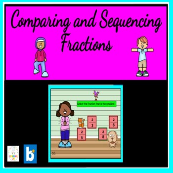 Preview of Comparing and Sequencing Fractions BOOM CARDS