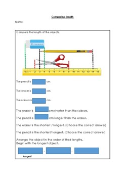 Preview of Comparing length of objects