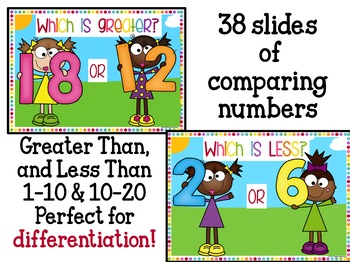 comparing numbers 1 20 for google classroom by della larsens class