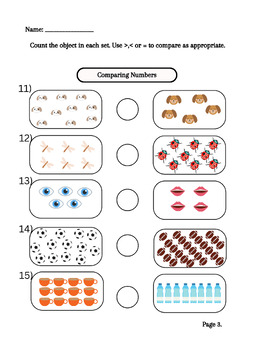 Comparing numbers, Greater than less than and equal to - Freebie