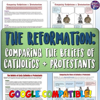 Preview of Reformation Activity: Comparing the Beliefs of Catholics and Protestants