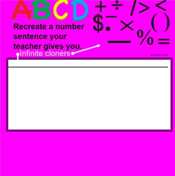 Preview of Comparison Between Numbers and Letters to Solve Equations