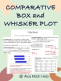 Comparison Box and Whisker Plots Worksheet, Quiz, Test for