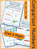 Comparison Numbers Worksheets Free 6 Pages.