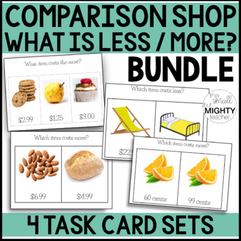 Preview of Comparison Shop Task Card BUNDLE