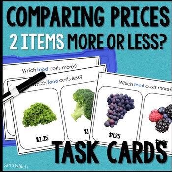 Shopping List Addition - 2 items - Level 3 Typing Boom Cards