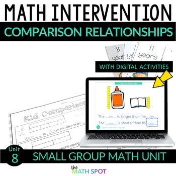 Preview of Comparison Word Problems | Print and Digital Math Intervention Unit