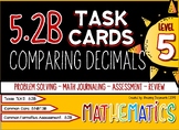 5.2B - Comparison of Whole Numbers and Decimals Task Cards