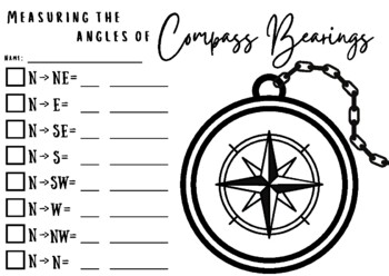 Preview of Compass Bearings and Angles