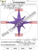 Compass Rose Cut and Paste Activity - Cardinal Directions 