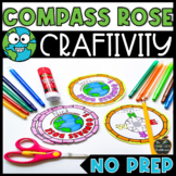 Compass Rose NO PREP Craftivity + Cardinal & Intermediate 