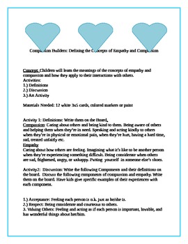 Preview of Compassion Builders Defining the Concepts of Empathy and Compassion